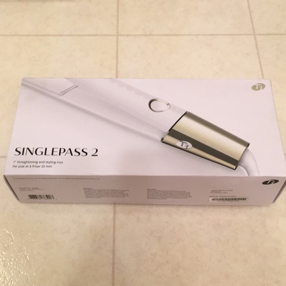 EUC T3 White Gold SinglePass 2 Flat Iron